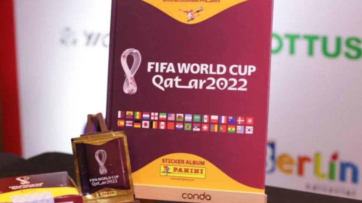 Álbum de figuritas del Mundial de Qatar 2022. Foto: NA.