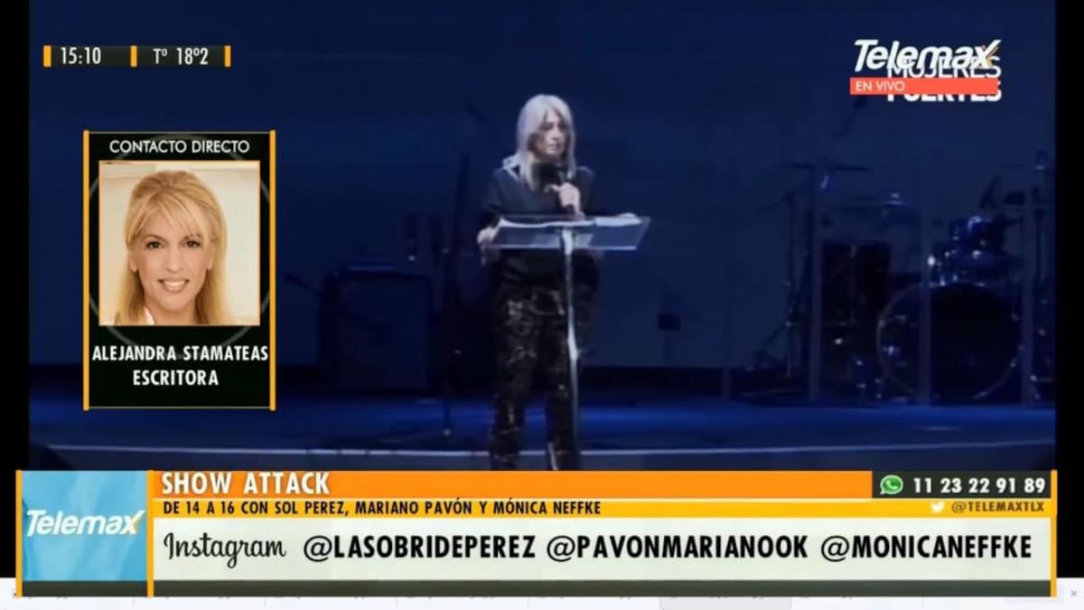 Alejandra Stamateas, Show Attack por Radio Latina
