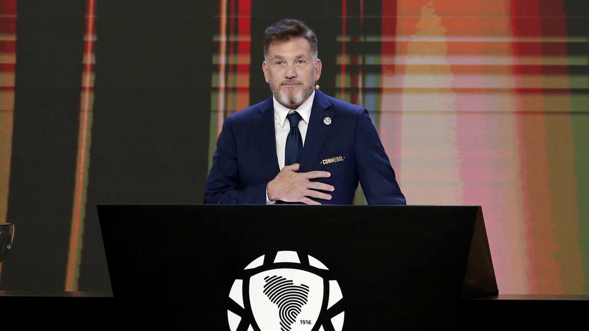 Alejandro Domínguez, presidente de Conmebol. Foto: Reuters/Cesar Olmedo
