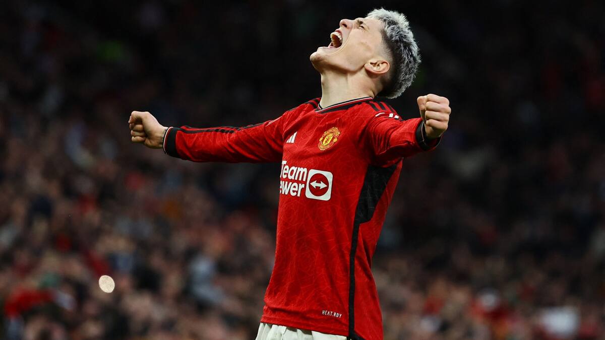 Alejandro Garnacho, Manchester United. Foto: Reuters