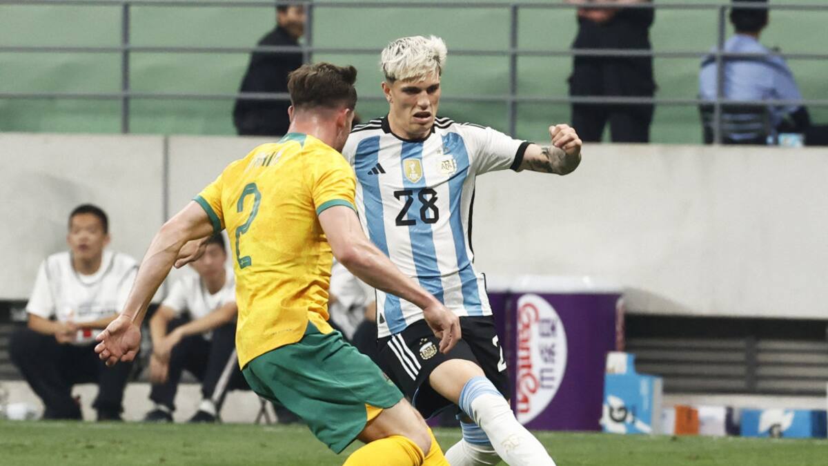 Alejandro Garnacho, Selección Argentina. Foto: NA