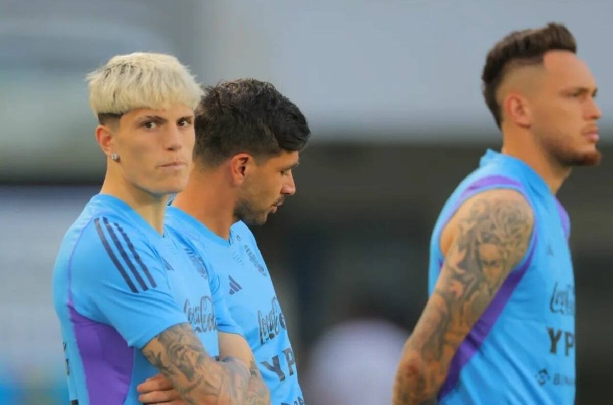 Alejandro Garnacho, una de las sorpresas de la lista de Lionel Scaloni. Foto: NA.