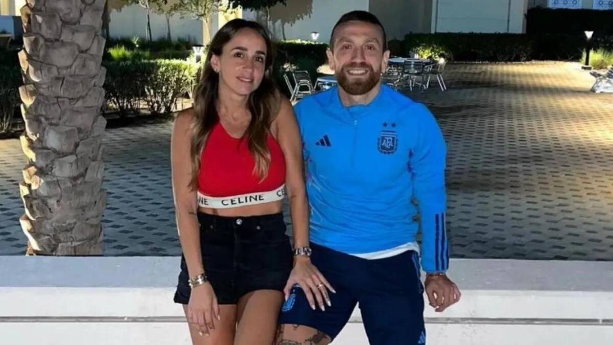 Alejandro Papu Gómez y Linda Raff.