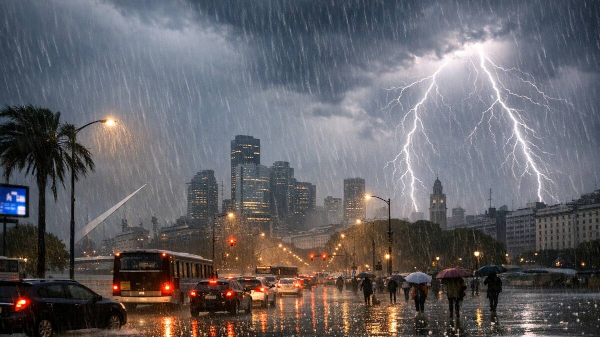Alerta por lluvias fuertes con posible caída de granizo en el país.