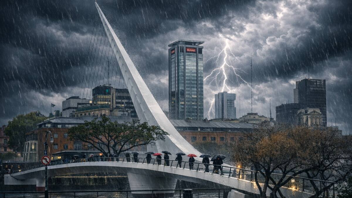 Alerta por tormentas en la provincia de Buenos Aires.