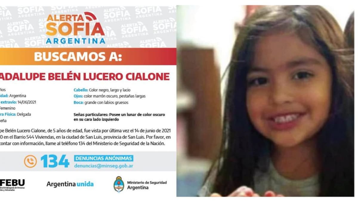 Alerta Sofia por la desaparición de Guadalupe Lucero