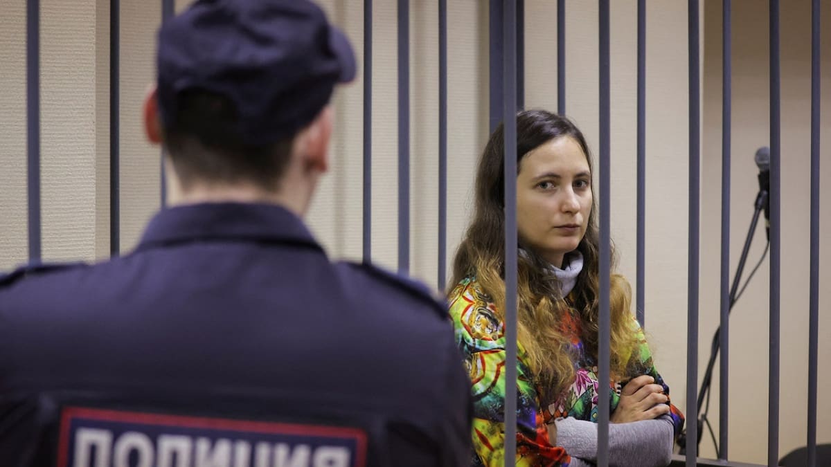 Alexandra Skochilenko, la artista rusa condenada a siete años de prisión. Foto: Reuters.