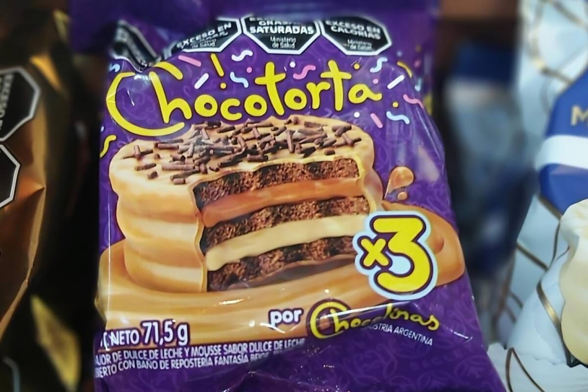 Alfajor Chocotorta de Arcor. Foto: Facebook.