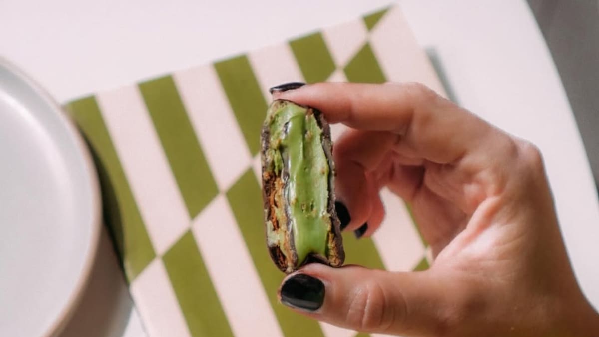 Alfajor de pistacho Arbanit.