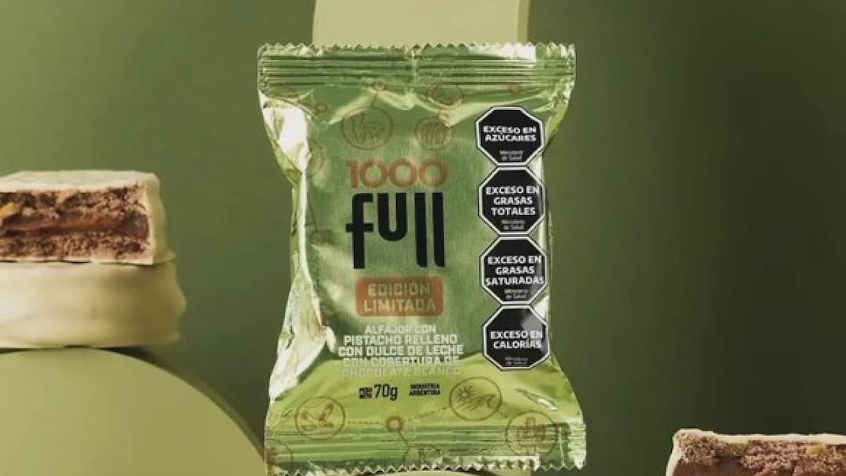 Alfajor de pistacho de YPF. Foto X @dosinaga2