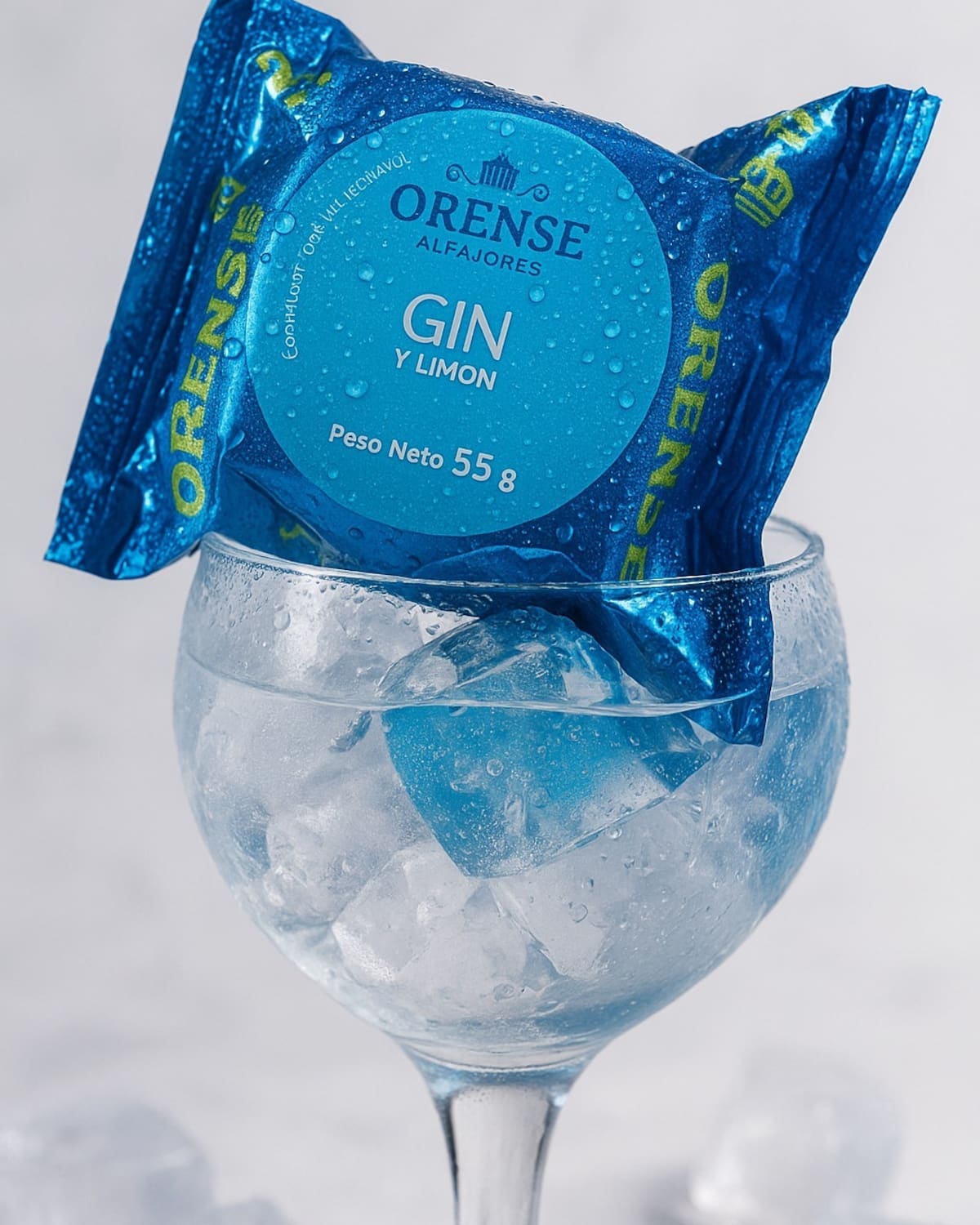 Alfajor Orense sabor gin y limón.