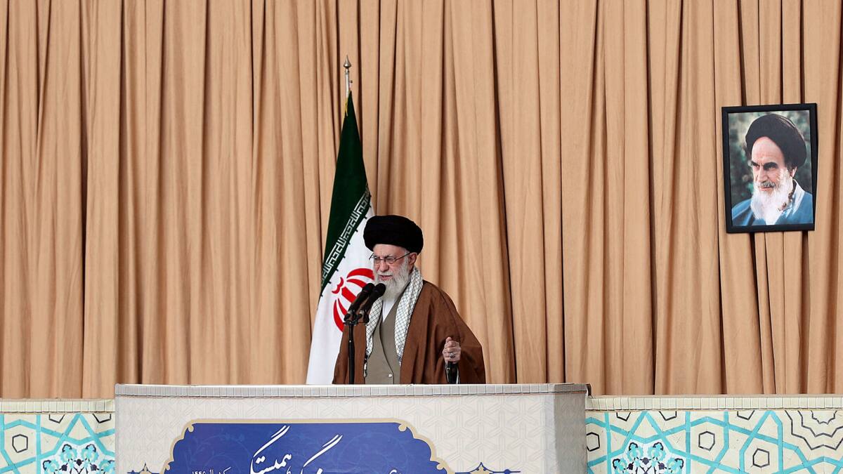 Ali Jamenei, líder supremo de Irán. Foto: Reuters/West Asia News Agency.