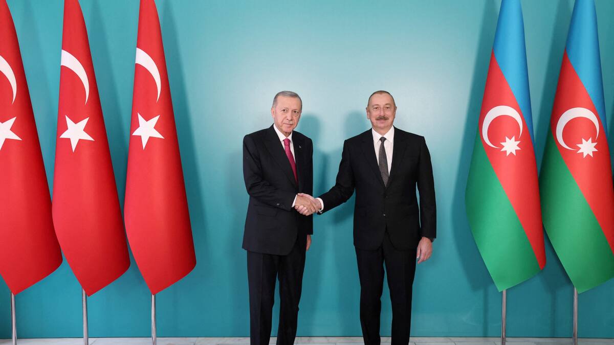 Alíev y Erdogan. Foto: Reuters.