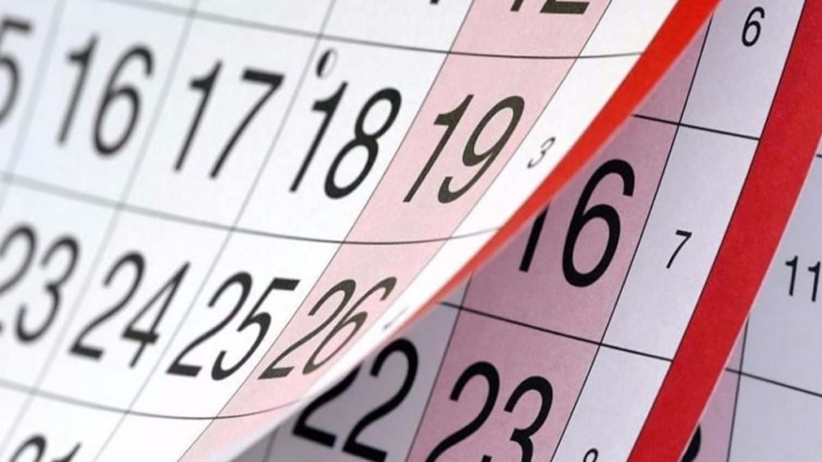 Almanaque, calendario, feriados