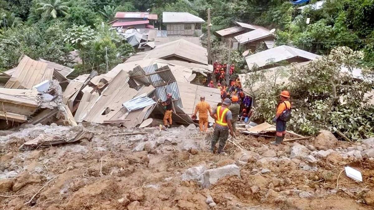 Filipinas: al menos 27 muertos y más de 80 desaparecidos tras un deslizamiento de tierra en el sur del país