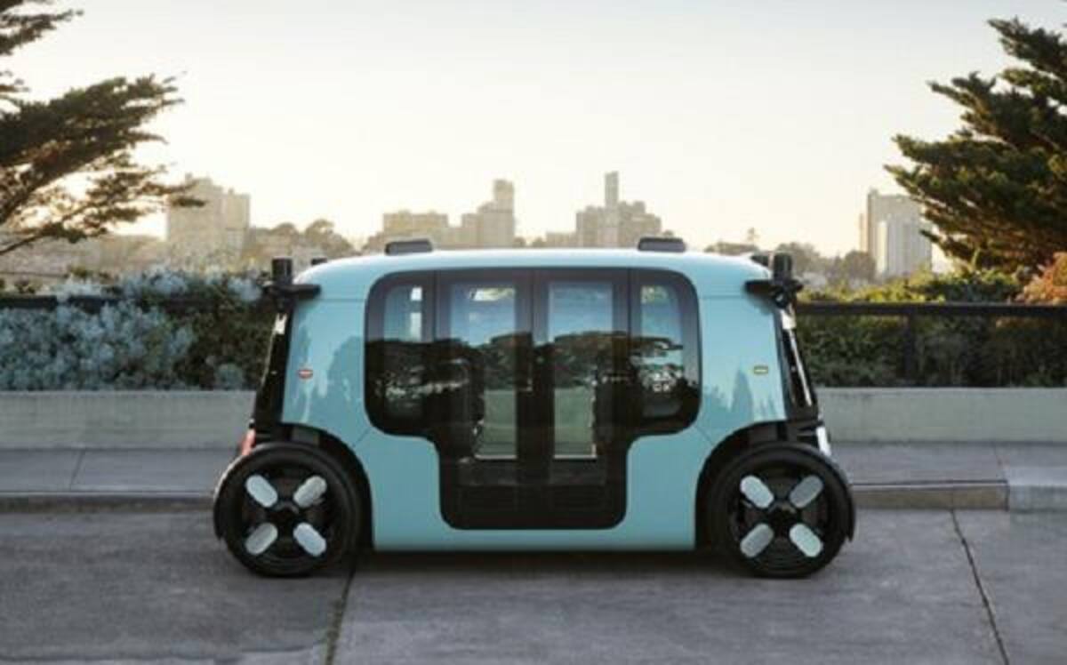 Amazon comienza a probar su robot taxi: no tiene conductor y es eléctrico