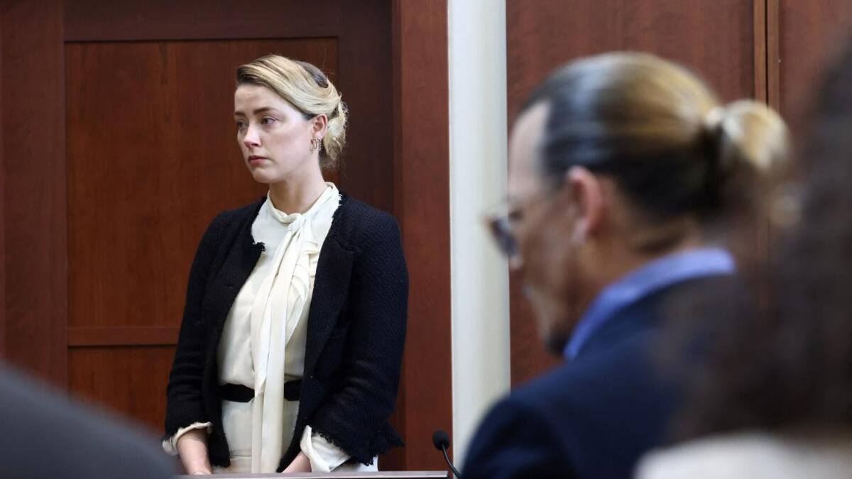 Amber Heard, juicio. Foto: Reuters.