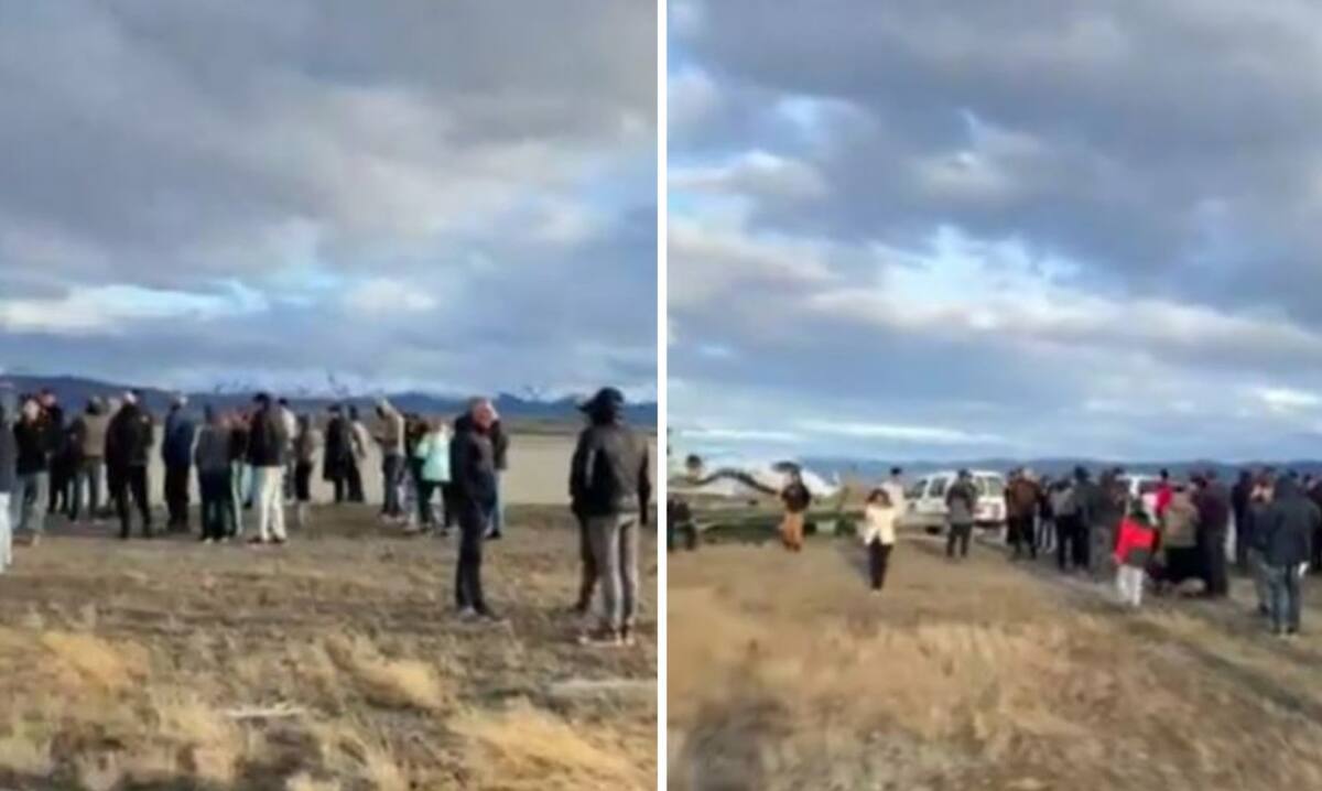 Amenaza de bomba al avión de Marcelo Polino y Carmen Barbieri. Foto: captura de video.