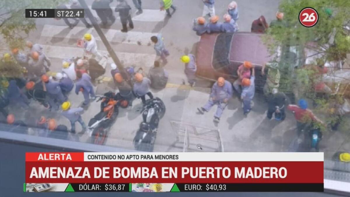 Amenaza de bomba en Puerto Madero
