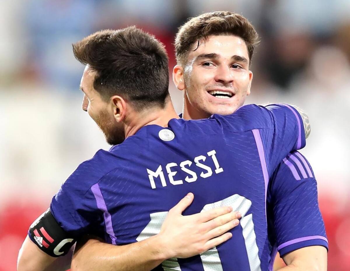 Amistoso Selección Argentina vs. Emiratos árabes, festejo, EFE