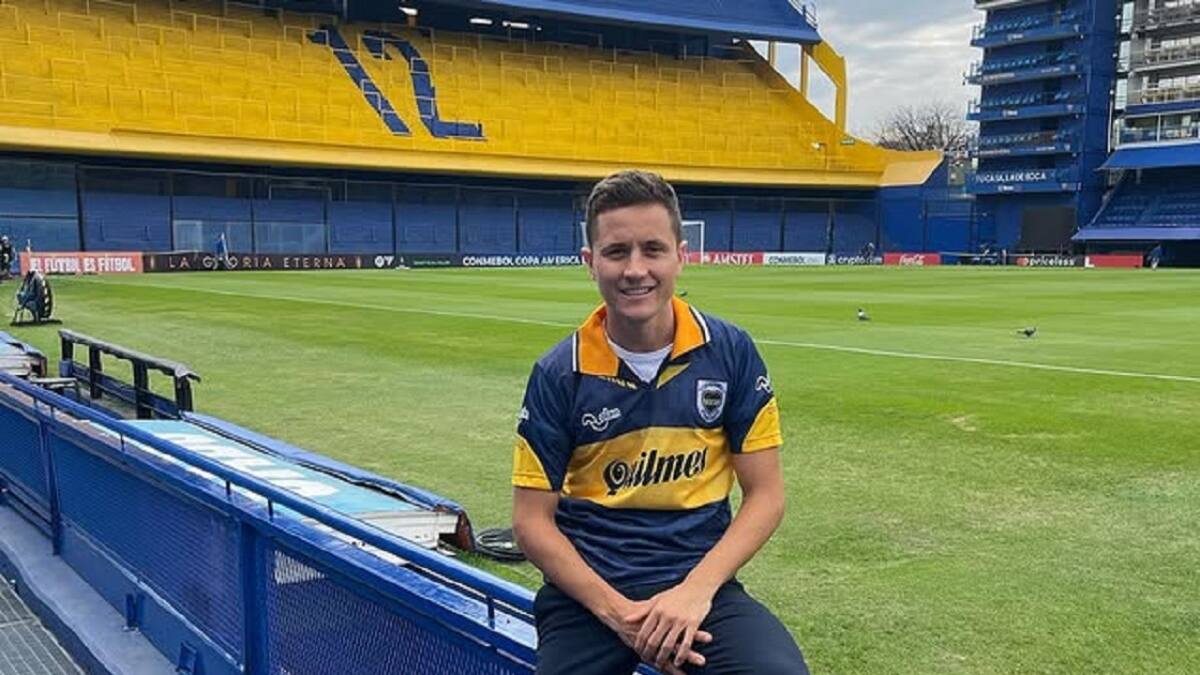 Ander Herrera en Boca. Foto: Instagram @anderherrera