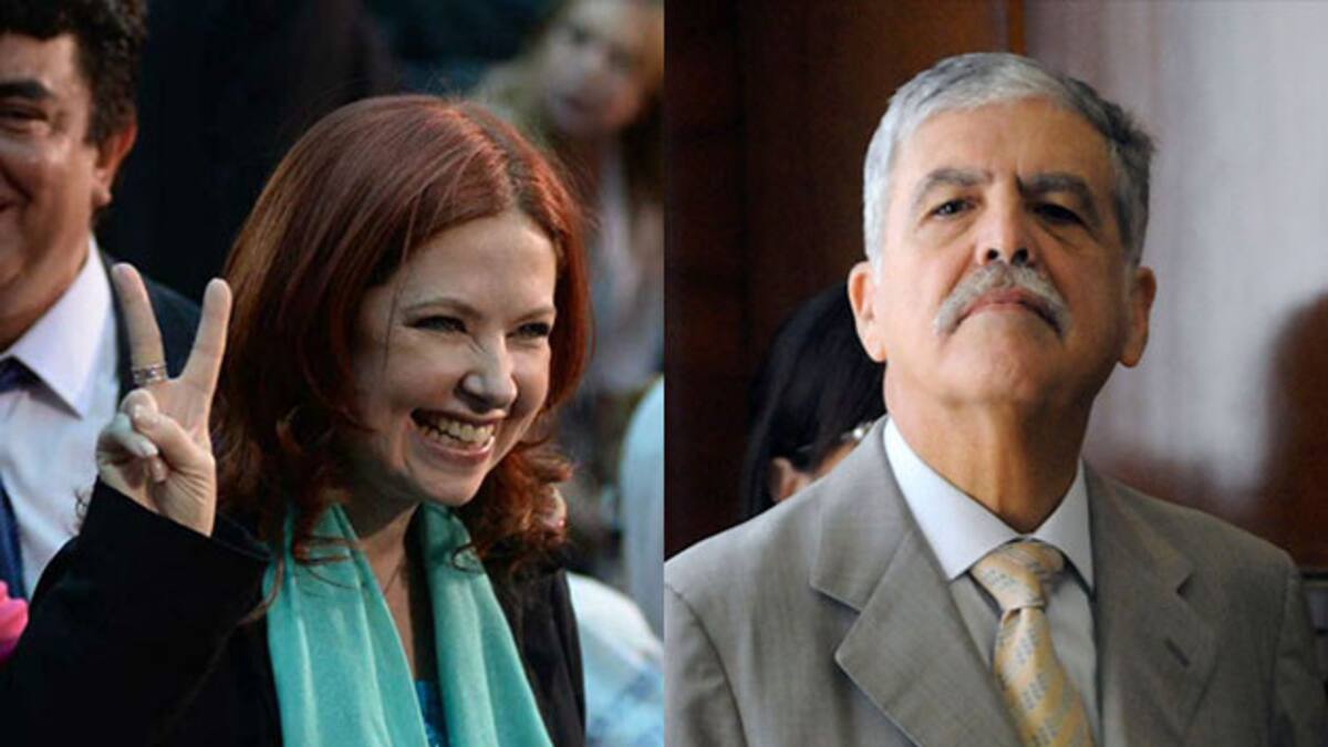 Andrea del Boca y Julio De Vido