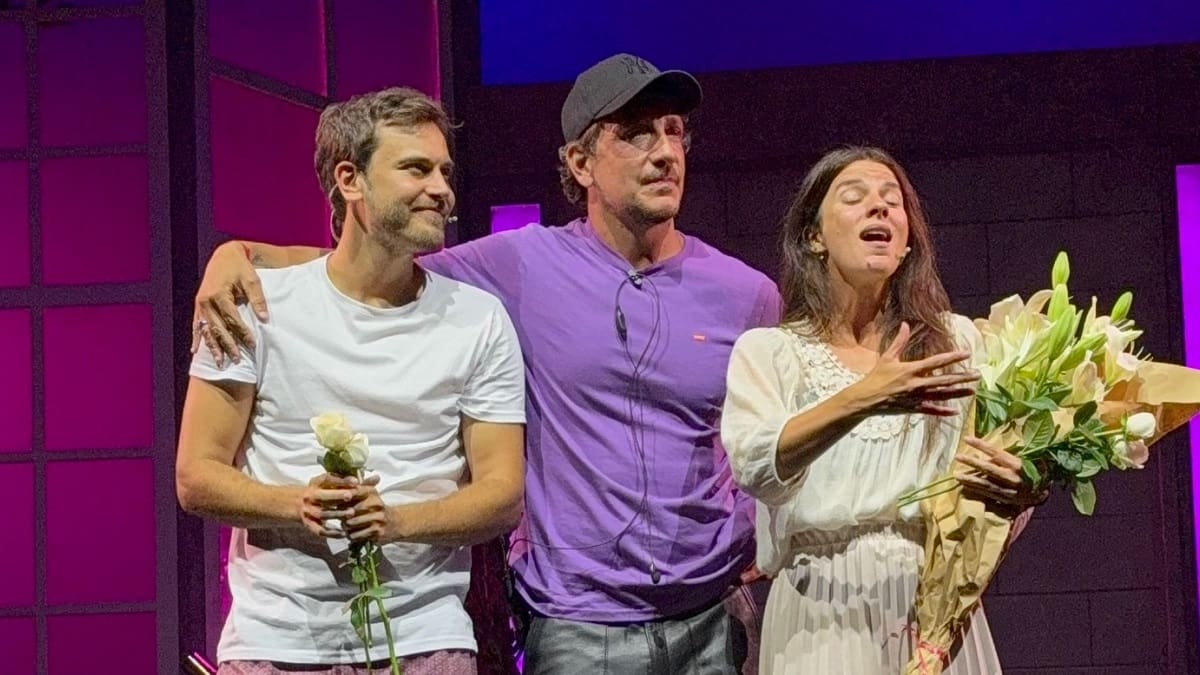 Andrés Gil, Nicolás Vázquez y Gimena Accardi.