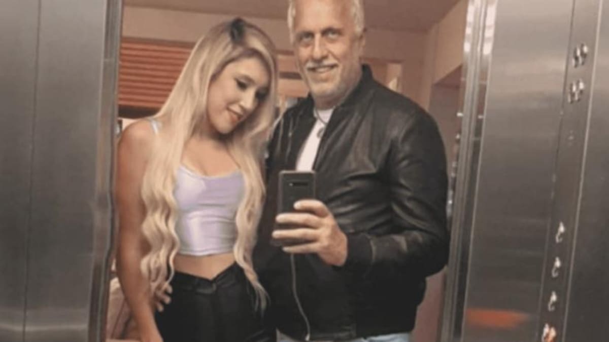 Andrés Nara y su pareja, foto NA