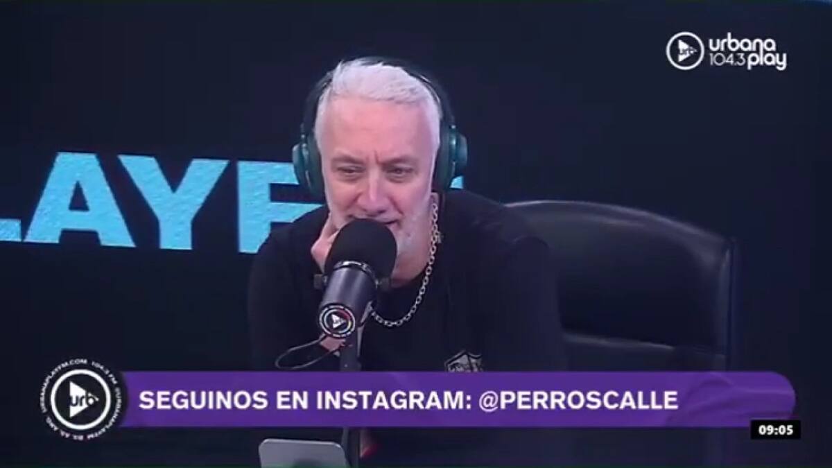 Andy Kusnetzoff en Radio Urbana. Foto: Captura de video.