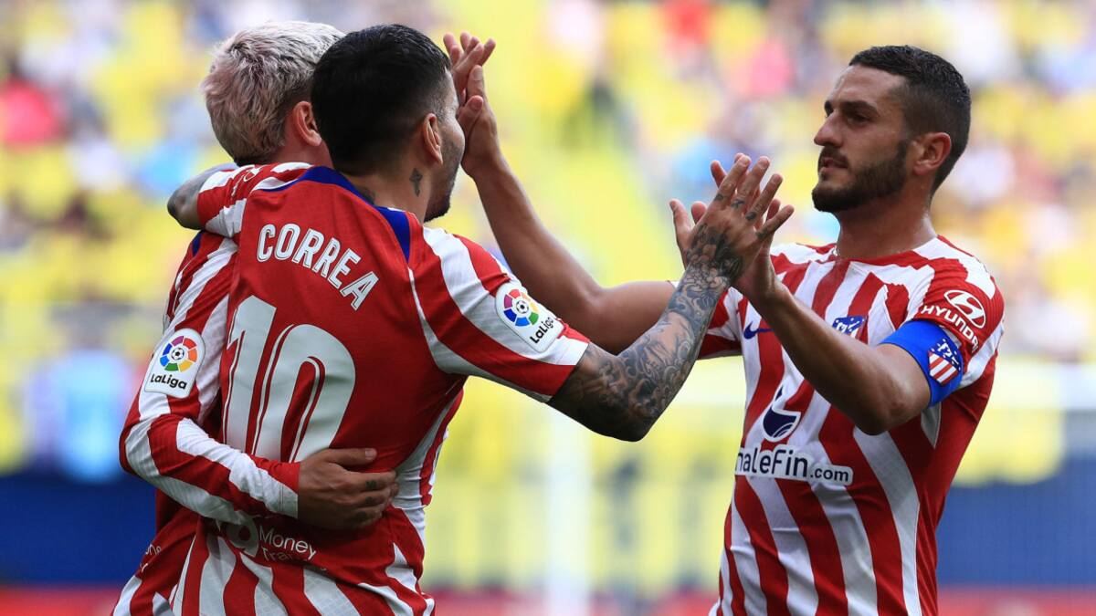 Ángel Correa; Villarreal vs. Atlético de Madrid. Foto: EFE.