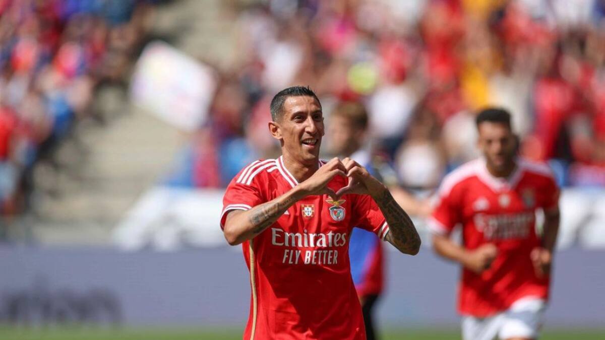 Ángel Di María convirtió un gol en su regreso a Benfica. Foto: Instagram @angeldimariajm.