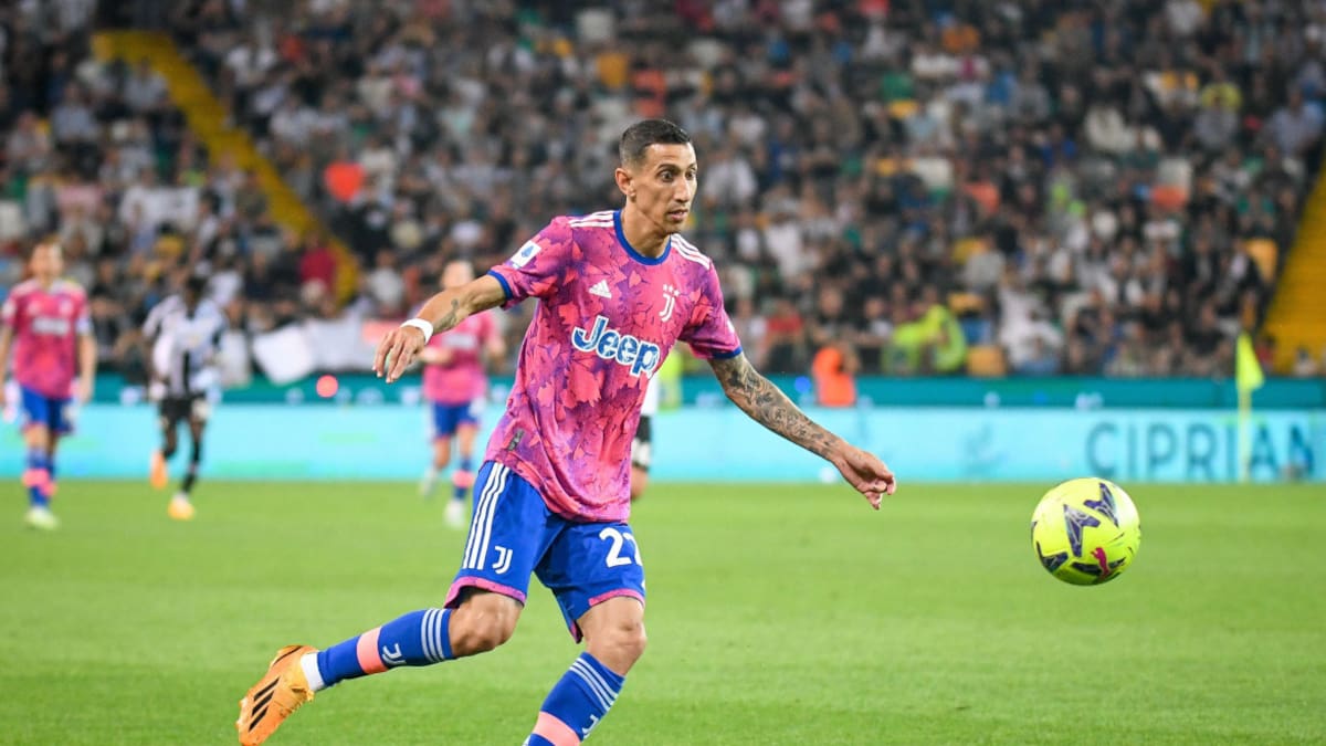 Ángel Di María en la Juventus. Foto: EFE.