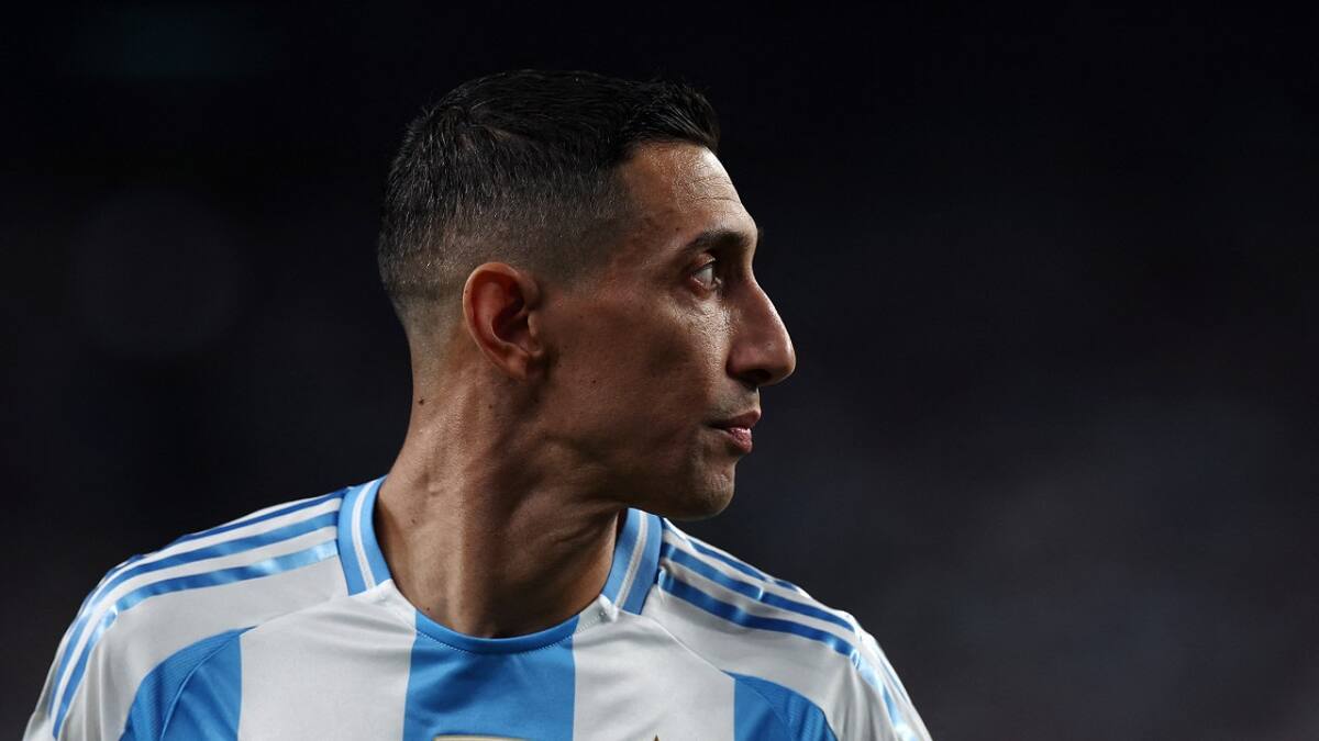 Ángel Di María en la Selección Argentina. Foto: Reuters.