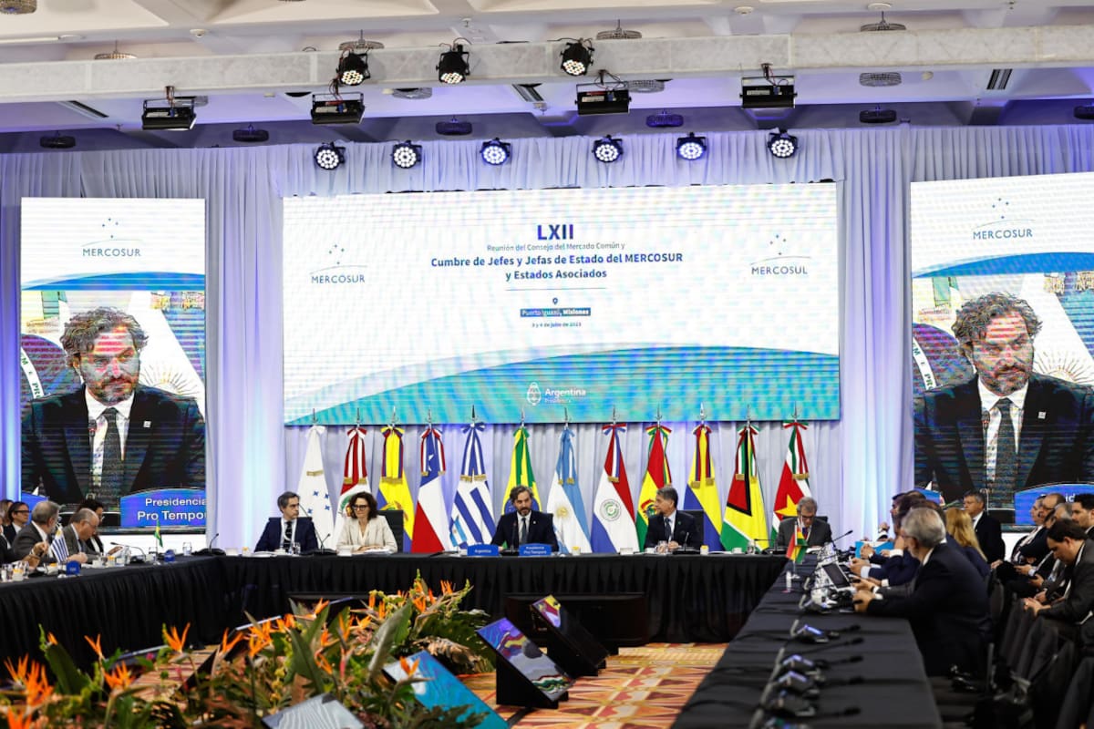 Antesala a la cumbre del Mercosur. Foto: EFE.