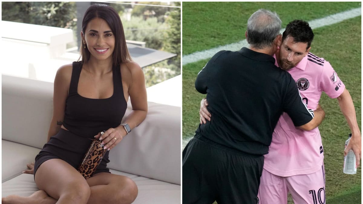 Anto Roccuzzo, Tata Martino y Lionel Messi. Fotos: Instagram - Reuters.