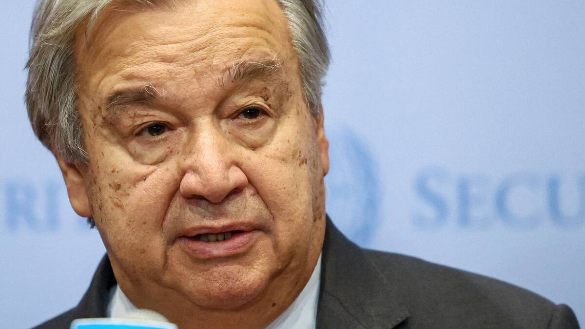 António Guterres. Foto: REUTERS.