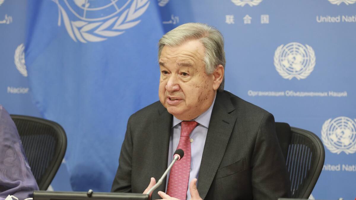 Antonio Guterres, ONU. Foto: NA.