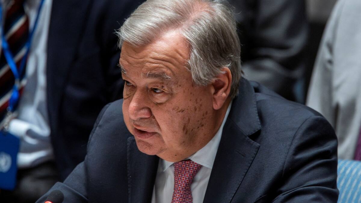 António Guterres, secretario general de la ONU. Foto: Reuters