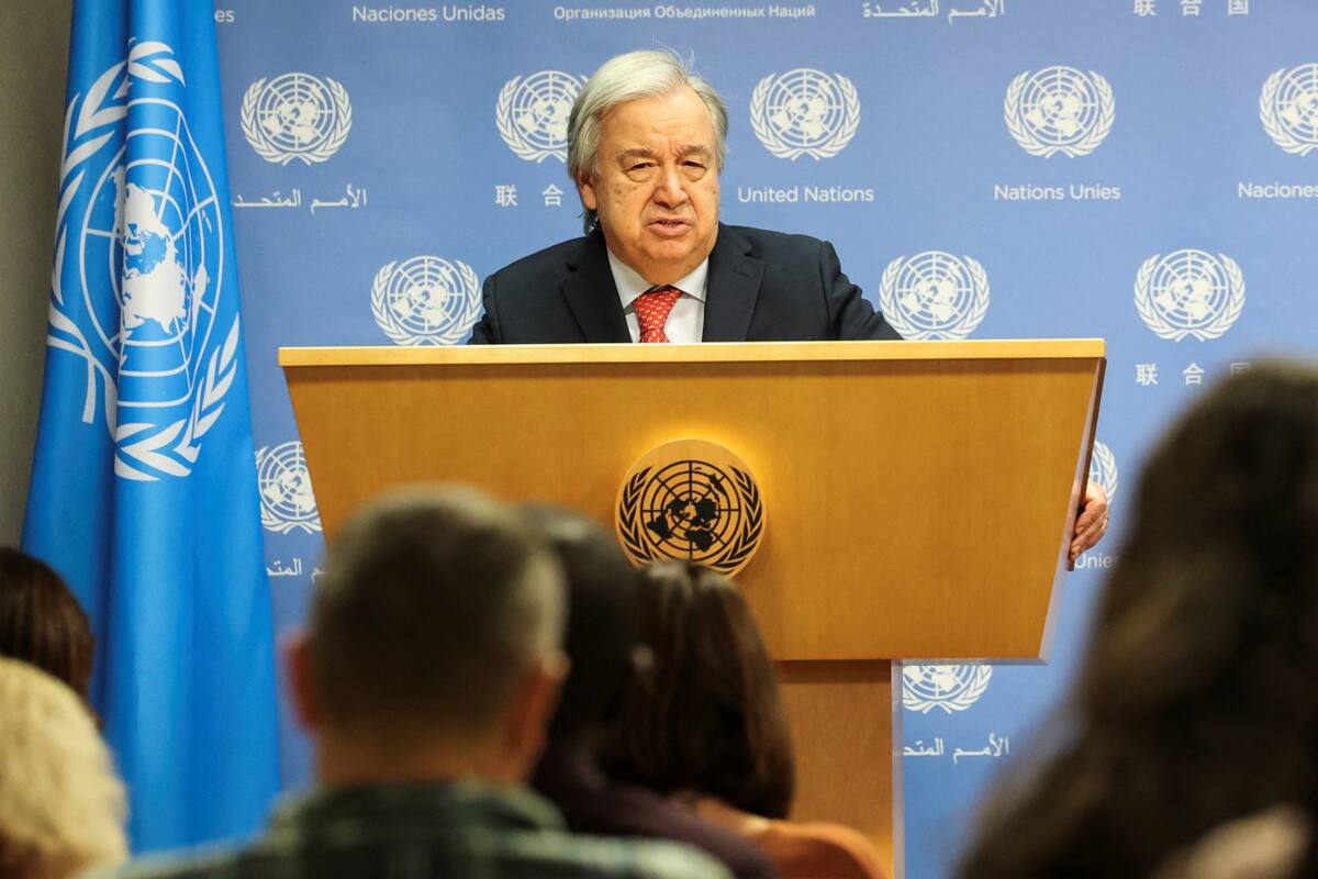 António Guterres, secretario general de la ONU. Foto: Reuters