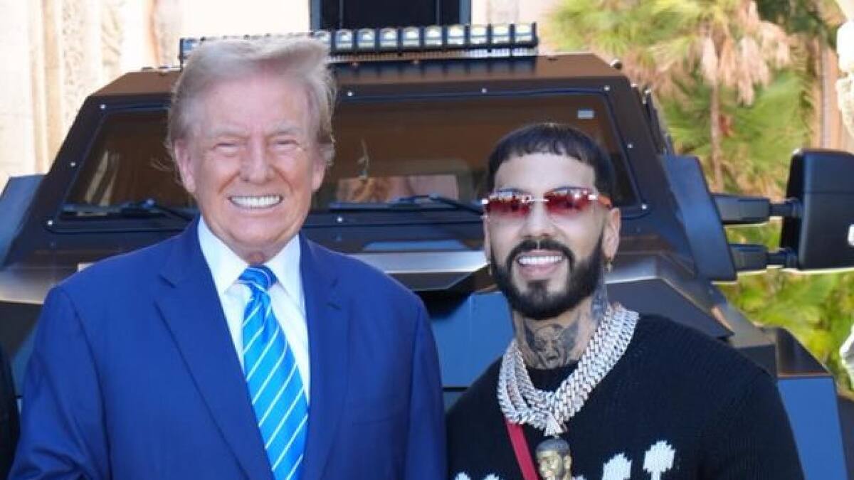 Anuel AA junto a Donald Trump. Foto: Instagram/anuel