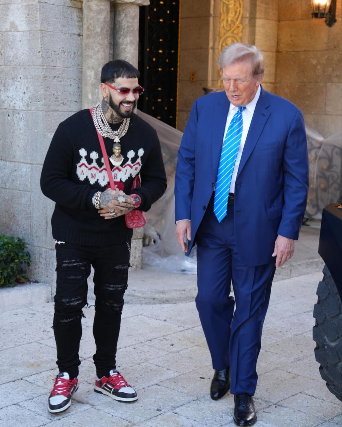 Anuel AA junto a Donald Trump. Foto: Instagram/anuel