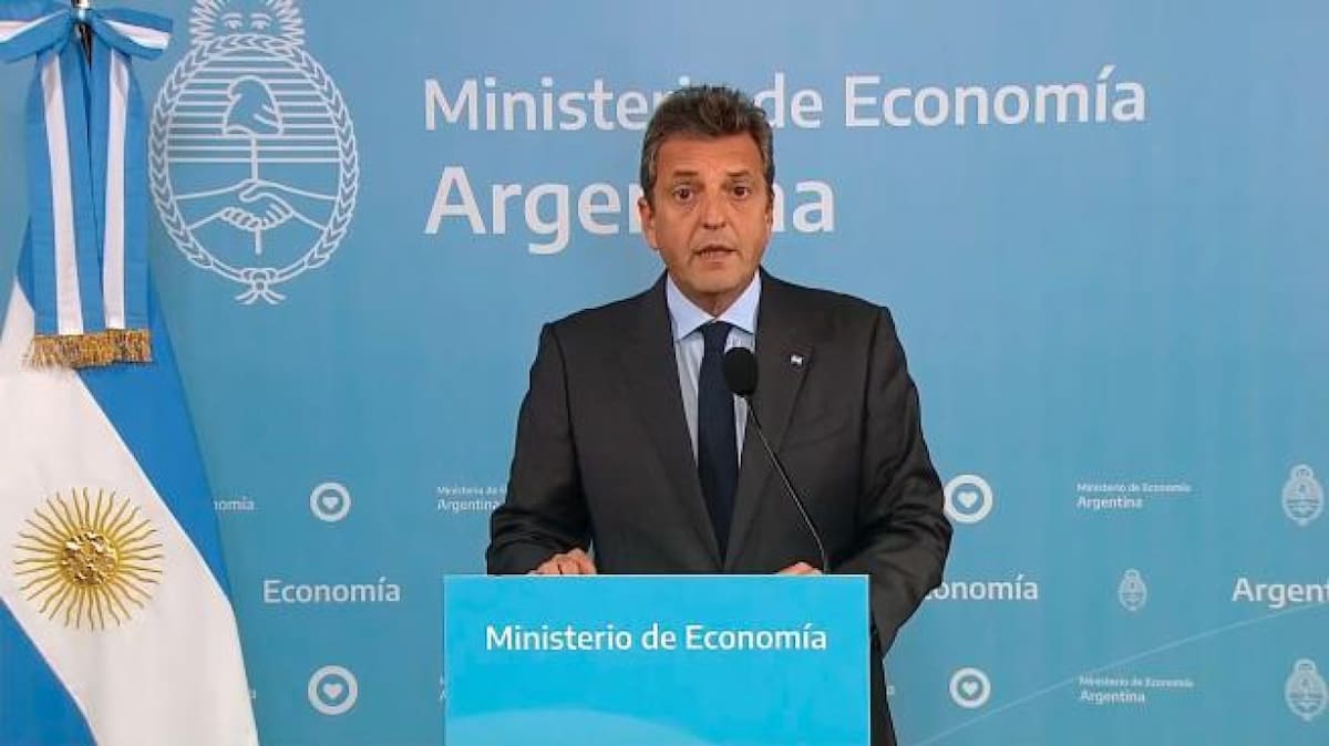 Anuncio de Sergio Massa. Foto: Captura de video.