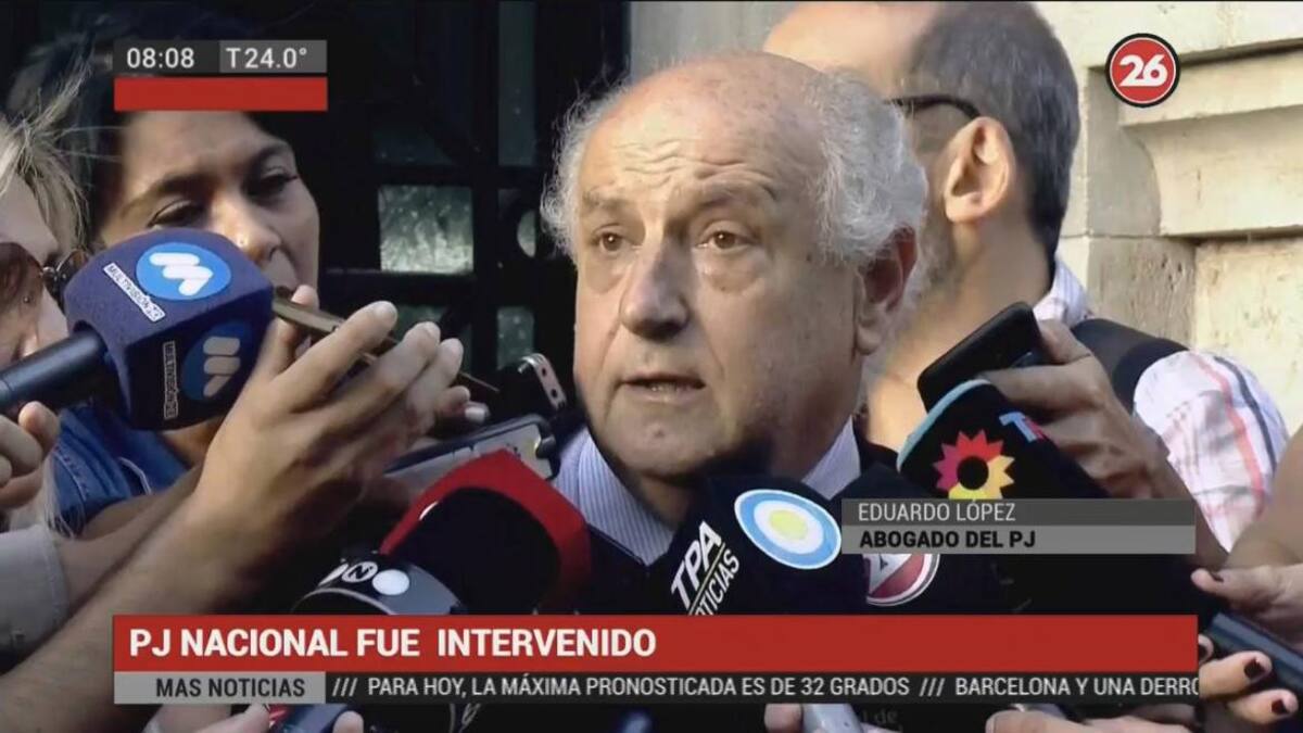 Apelación de Gioja tras intervención del PJ (Canal 26)
