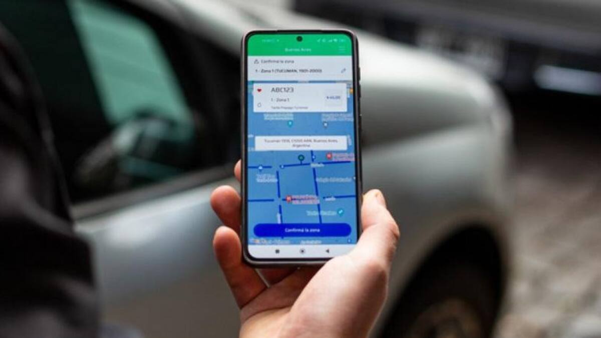 App para estacionar. Foto: NA / Gobierno CABA.