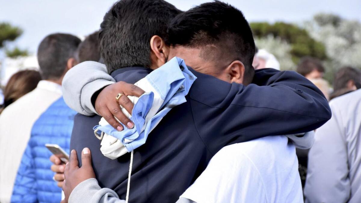 ARA San Juan: acto a un año del naufragio del submarino, Mar del Plata, familiares de tripulantes, NA