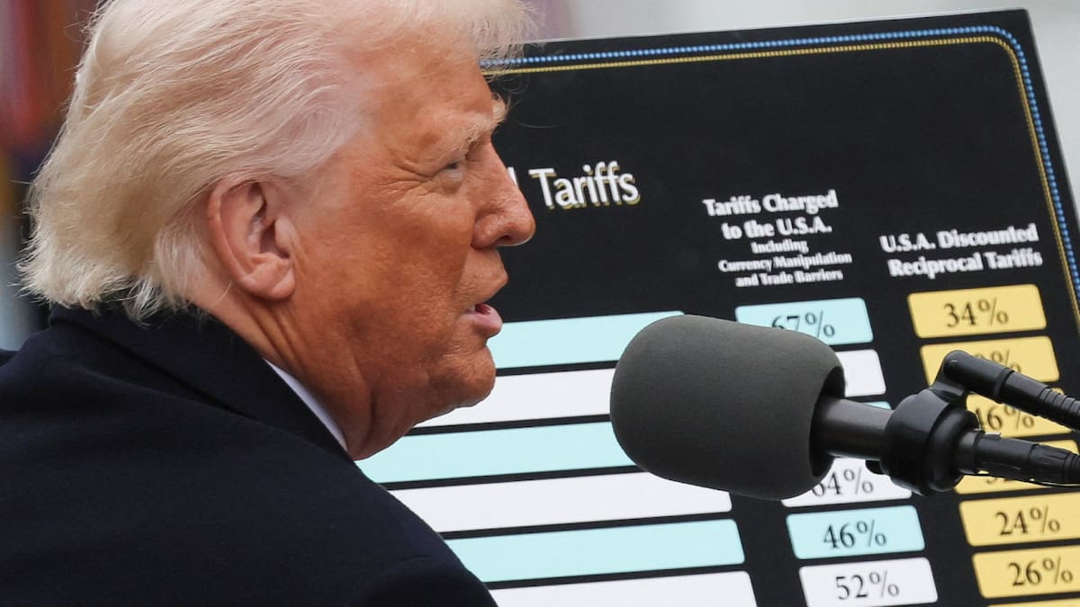 Aranceles de Donald Trump. Foto: Reuters/Leah Millis
