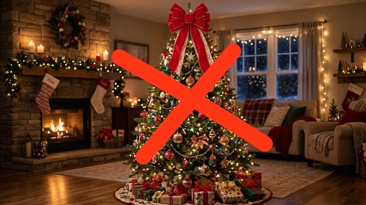 El moño rojo en el árbol de Navidad verde pasó de moda: la nueva tendencia en 2026 que es más elegante y ocupa menos espacio