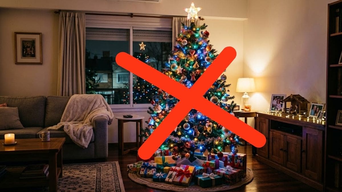 El árbol de Navidad con luces de colores pasó de moda: la nueva tendencia en 2026 que hace que el living se vea más elegante