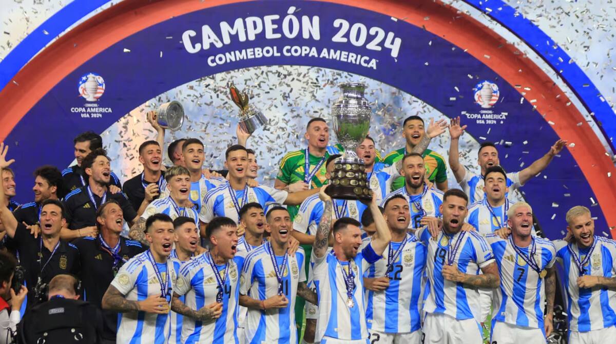 Argentina campeón de la Copa América 2024. Foto: EFE
