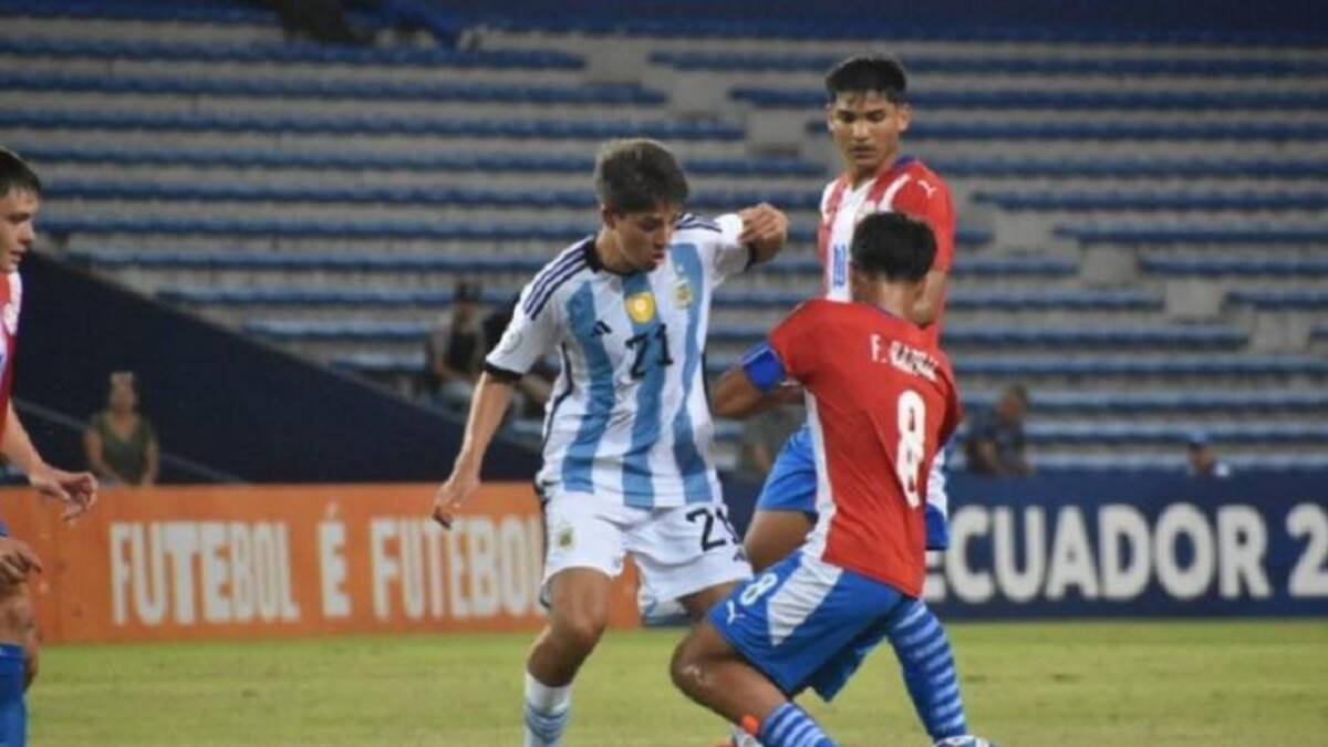 Argentina empató ante Paraguay y avanzó a la fase final del Sudamericano Sub 17